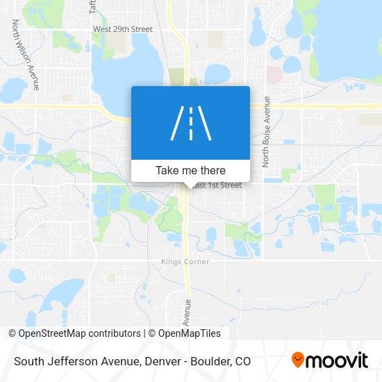 South Jefferson Avenue map