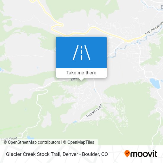 Glacier Creek Stock Trail map