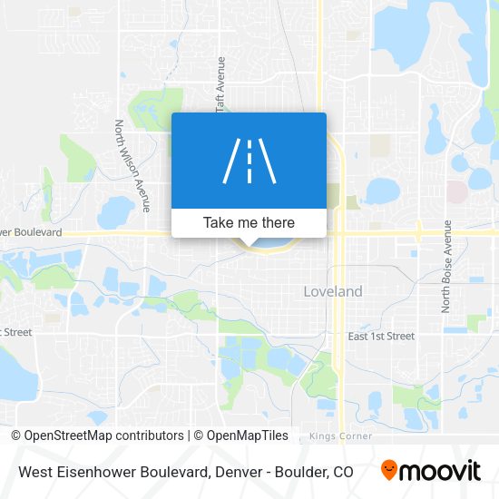 Mapa de West Eisenhower Boulevard