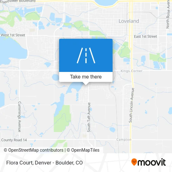 Flora Court map