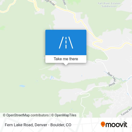 Fern Lake Road map