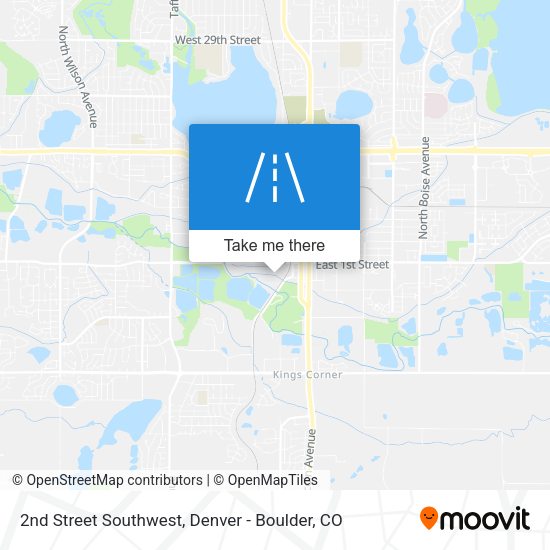Mapa de 2nd Street Southwest