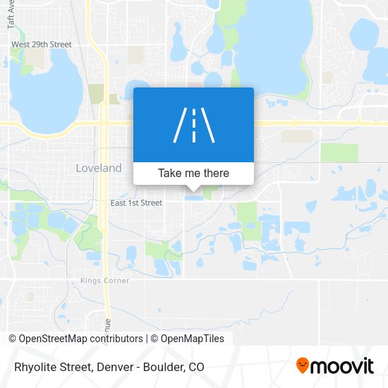 Rhyolite Street map
