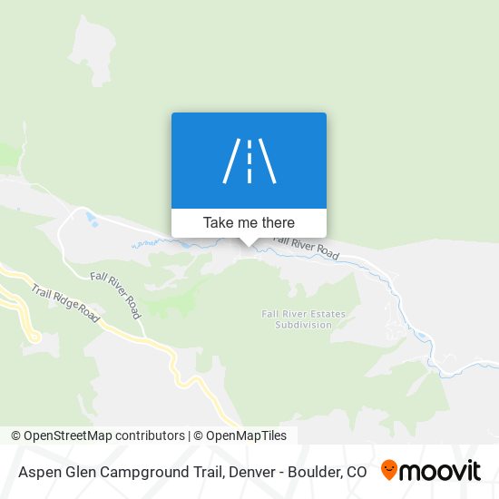 Mapa de Aspen Glen Campground Trail