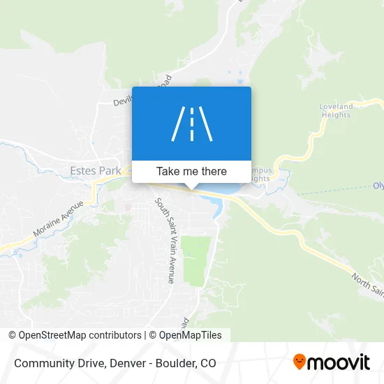 Community Drive map