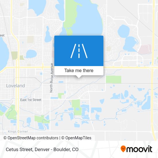 Cetus Street map