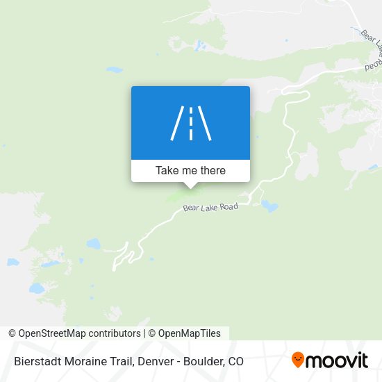 Mapa de Bierstadt Moraine Trail