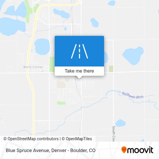 Blue Spruce Avenue map