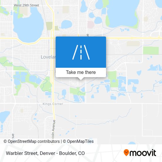 Warbler Street map