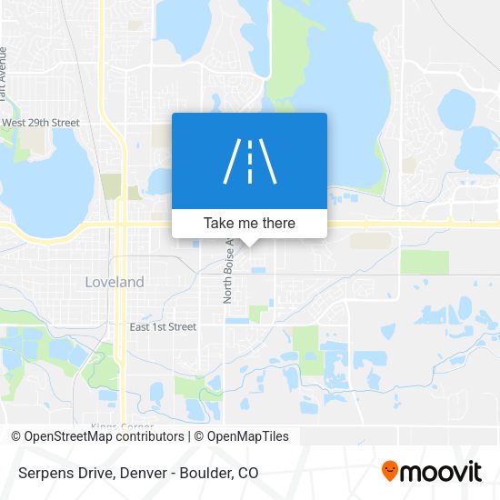 Serpens Drive map