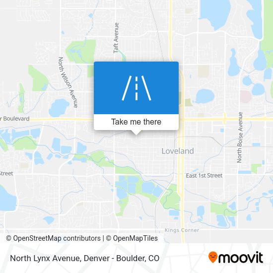 North Lynx Avenue map
