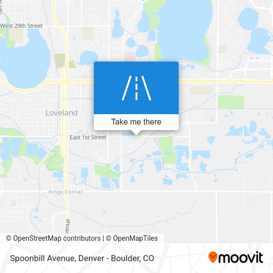 Spoonbill Avenue map