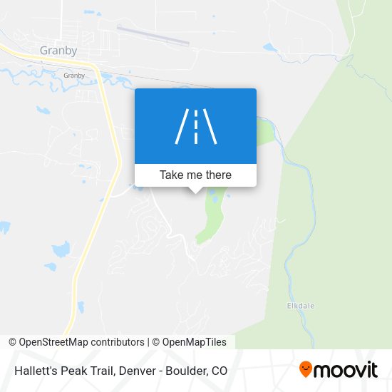 Mapa de Hallett's Peak Trail