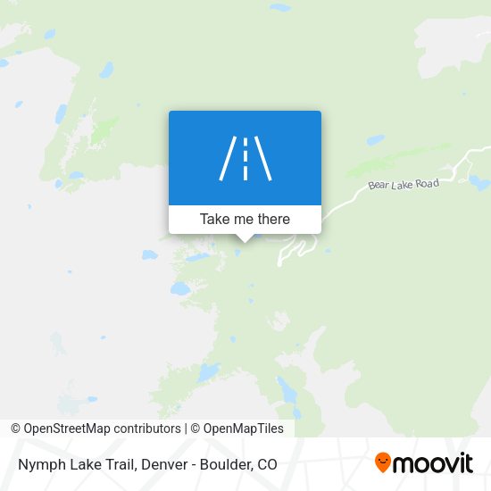 Nymph Lake Trail map