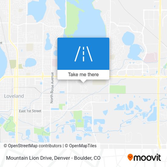 Mountain Lion Drive map