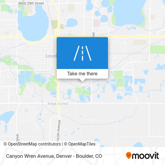 Canyon Wren Avenue map