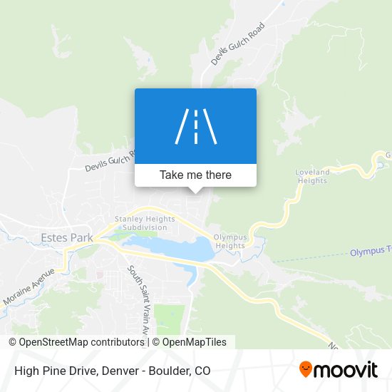High Pine Drive map