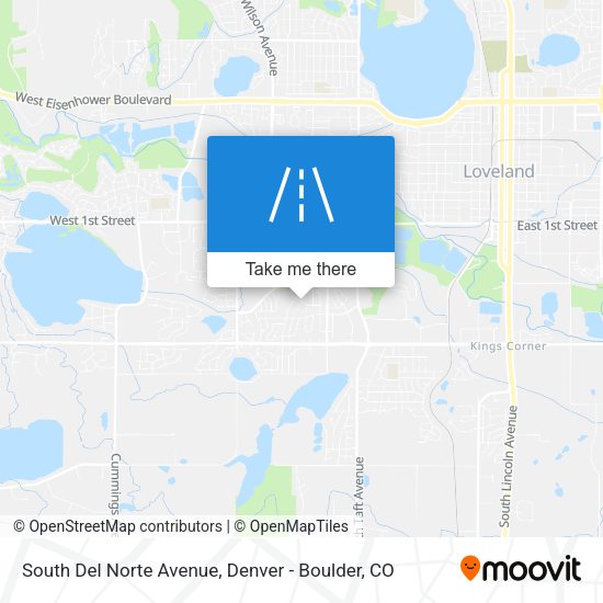 South Del Norte Avenue map