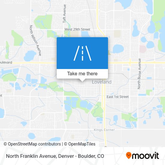 North Franklin Avenue map