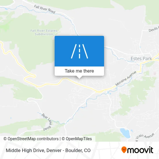 Middle High Drive map