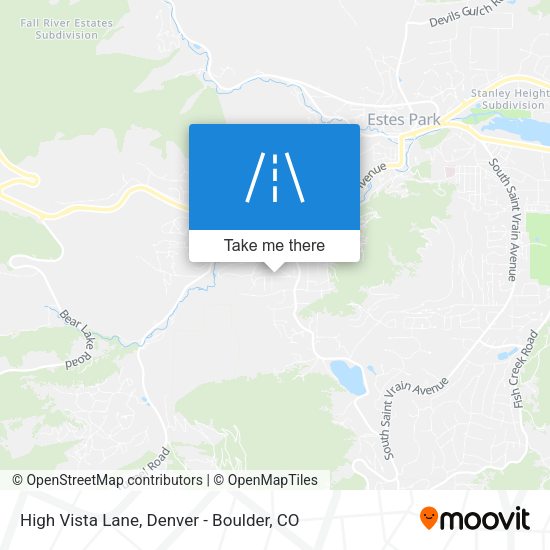 High Vista Lane map