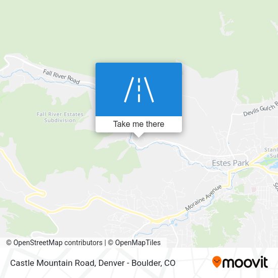 Castle Mountain Road map