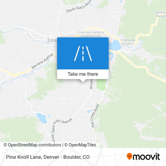 Pine Knoll Lane map