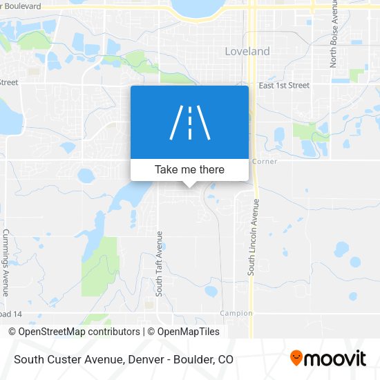 Mapa de South Custer Avenue