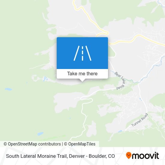 South Lateral Moraine Trail map