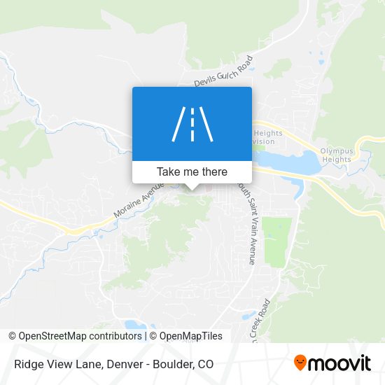 Ridge View Lane map