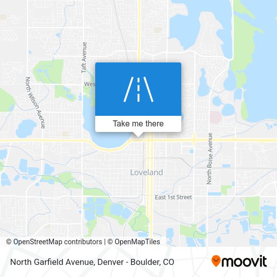 North Garfield Avenue map