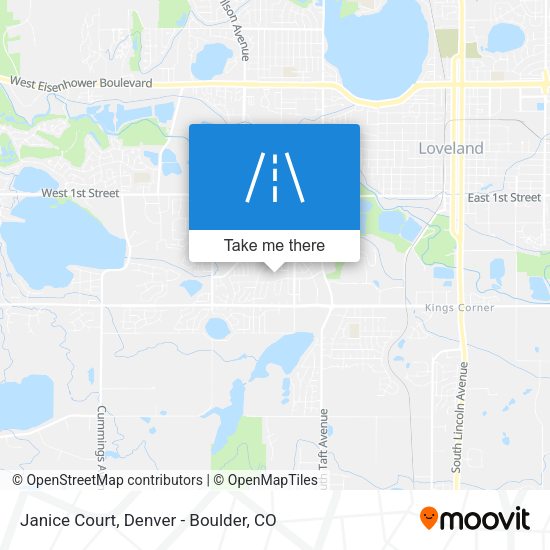 Janice Court map