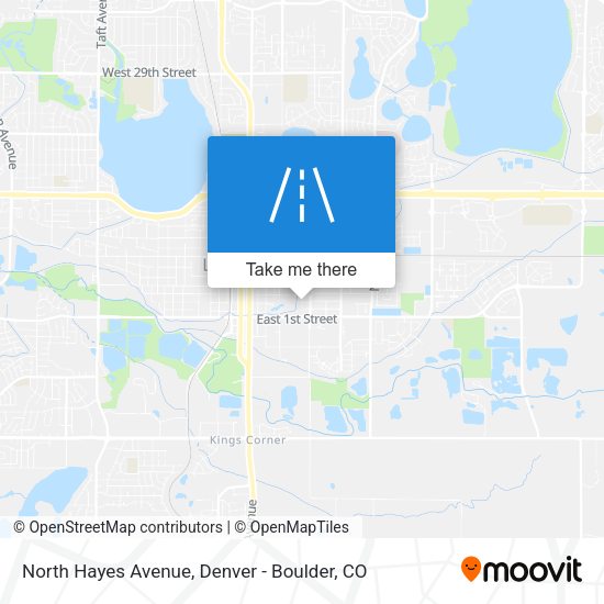 North Hayes Avenue map