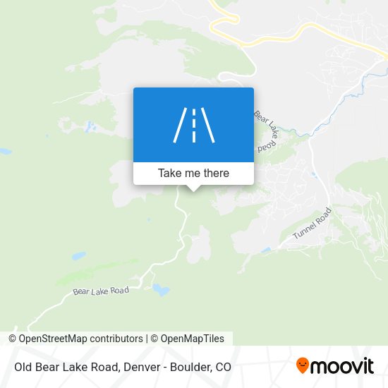 Old Bear Lake Road map