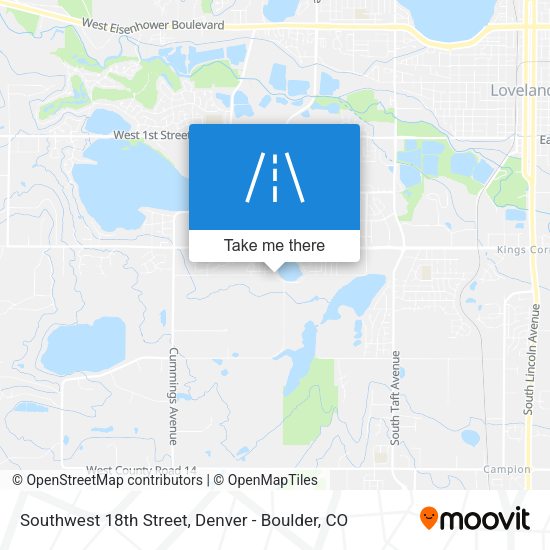 Mapa de Southwest 18th Street