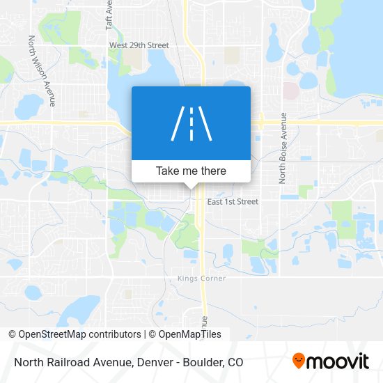 North Railroad Avenue map