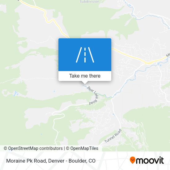 Moraine Pk Road map