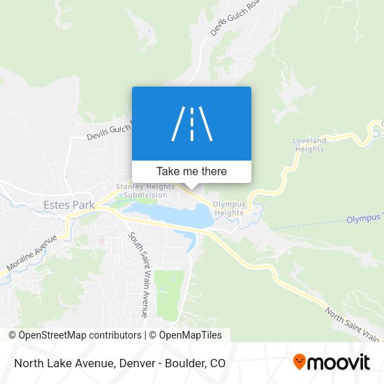 North Lake Avenue map