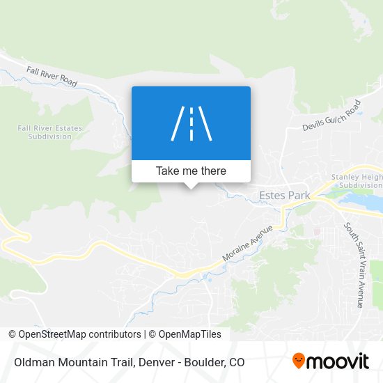 Mapa de Oldman Mountain Trail