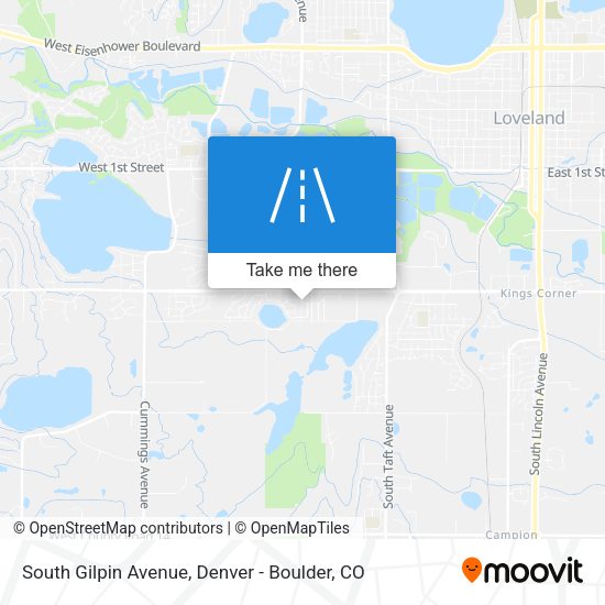 South Gilpin Avenue map