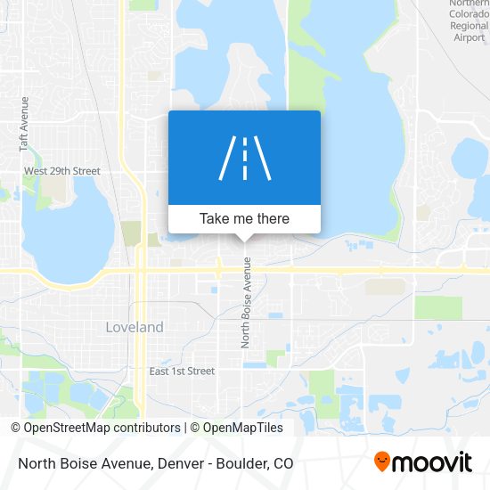 North Boise Avenue map