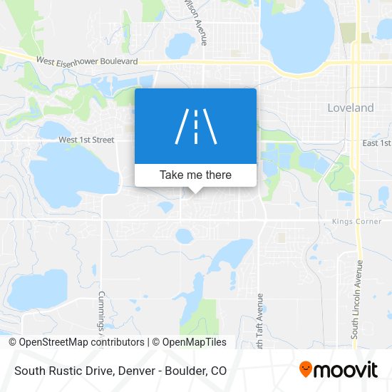 Mapa de South Rustic Drive