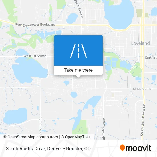 South Rustic Drive map