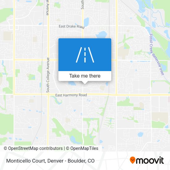 Monticello Court map