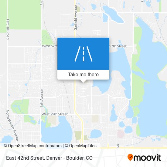 East 42nd Street map