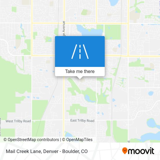 Mapa de Mail Creek Lane