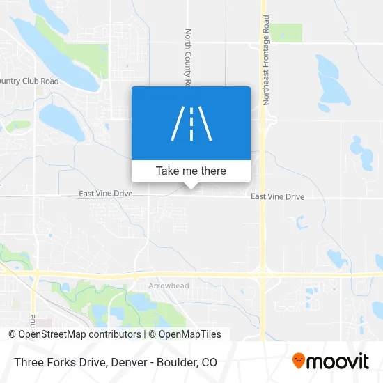 Three Forks Drive map