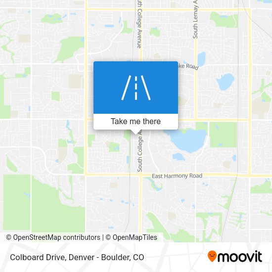 Colboard Drive map
