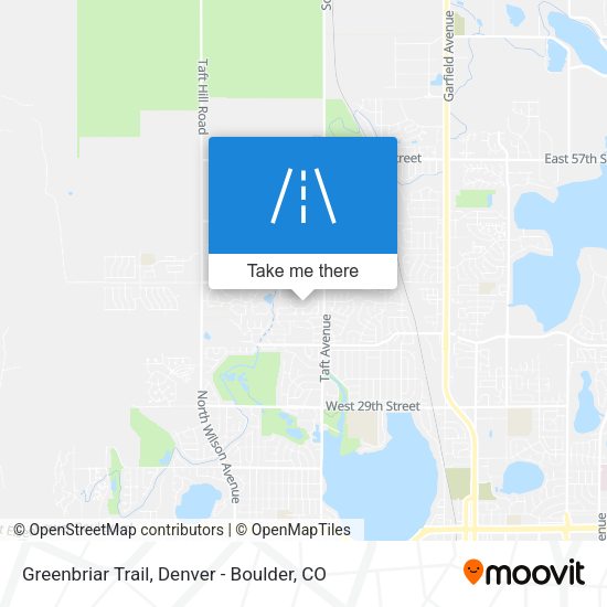 Greenbriar Trail map