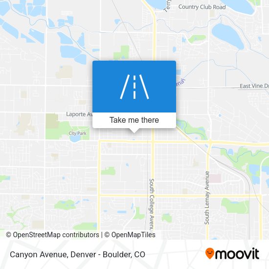 Canyon Avenue map